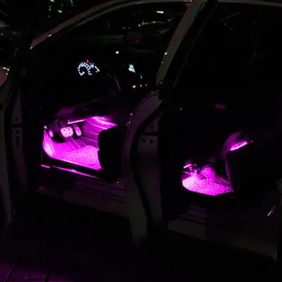 ExLED 10 Вт 12 В 4 шт. автомобильные RGB светодиодные полосы для стайлинга автомобиля