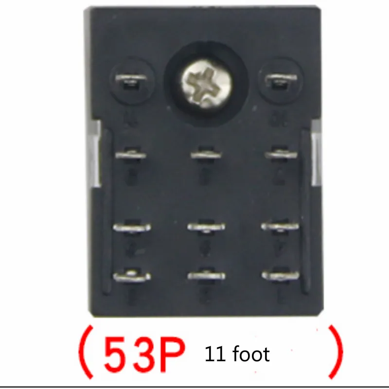 5A 11 футов прочной HH53P AC220V AC110V промежуточное электромагнитное реле 220v 110V реле 12v реле 24v DC12V DC24V - Габаритные размеры: AC110V