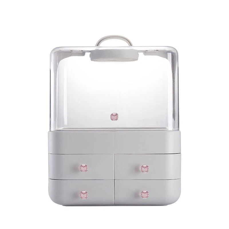 

Large Capacity Cosmetic Storage Case Bag Women ABS Waterproof Multifunction Make Up Organizer Girl Fashion Dustproof Makeup Box
