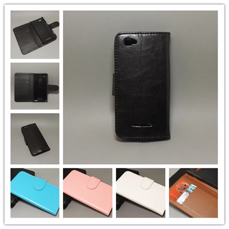 Флип кейс Crazy horse с двумя картами и 2 слотами для карт Sony Xperia M/Dual/C1905/C1904/C2004/C2005|flip