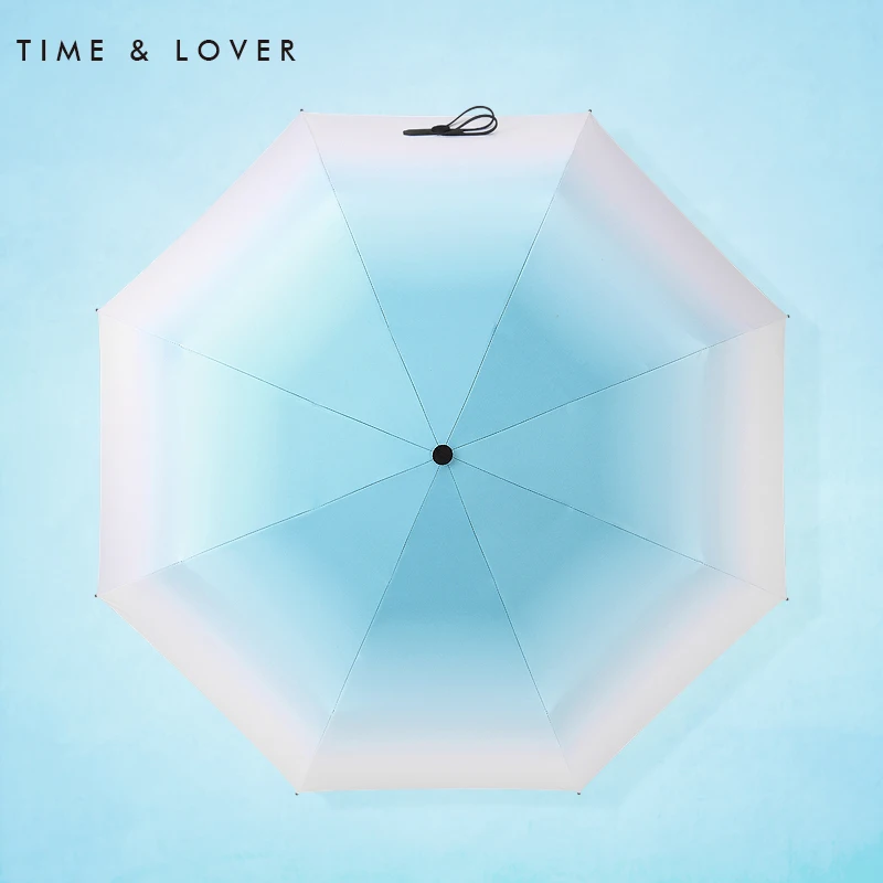 TIME&ampLOVER Fashion Ladies Five Folding Umbrella Gradient Colorful folded Sunscreen Anti-UV Protection Women's | Дом и сад