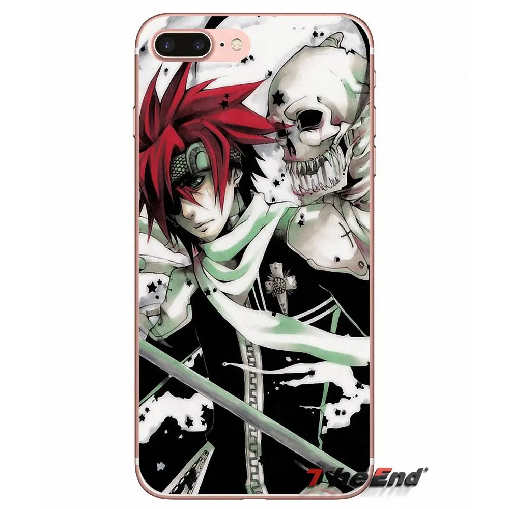 Мягкий чехол для iPhone X 4 4S 5 5S 5C SE 6 6S 7 8 Plus Samsung Galaxy J1 J3 J5 J7 A3 A5 2016 2017 D. Gray-man Anime Hugging Japan |