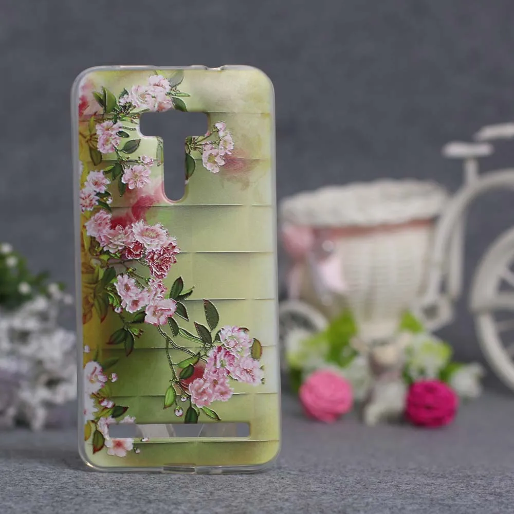 Чехол с рисунком для Asus Zenfone Selfie ZD551KL чехлы телефонов Мягкая силиконовая задняя