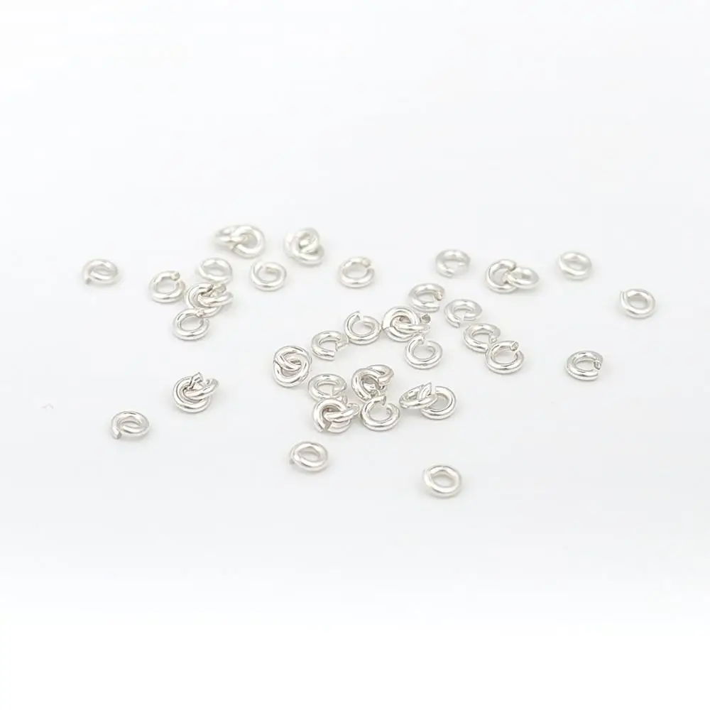 DoreenBeads 0 8 мм открытые соединительные кольца из стерлингового серебра фурнитура