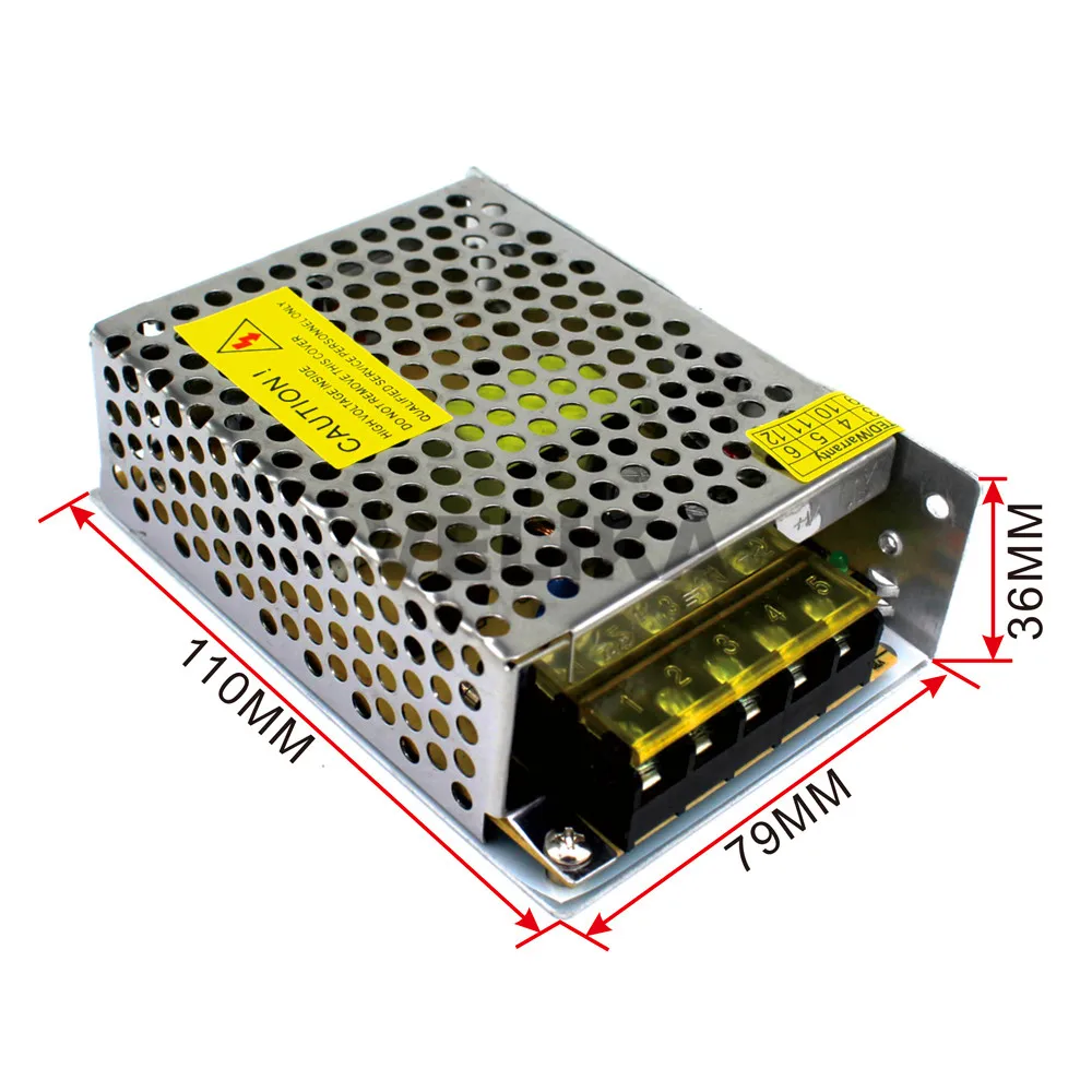DC12V источник питания 5A 60 Вт Светодиодный драйвер адаптер трансформатор 100 240 В