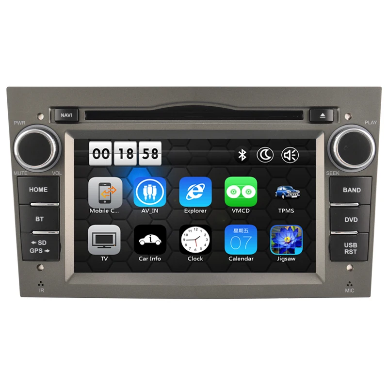 Черный Автомобильный DVD Плеер головное устройство navi autoradio для Vauxhall Opel Astra H G J Vectra
