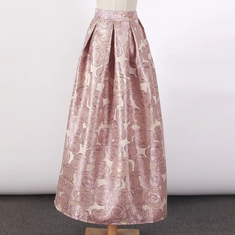 2017 новинка женская элегантная юбка макси плиссированная в винтажном стиле с