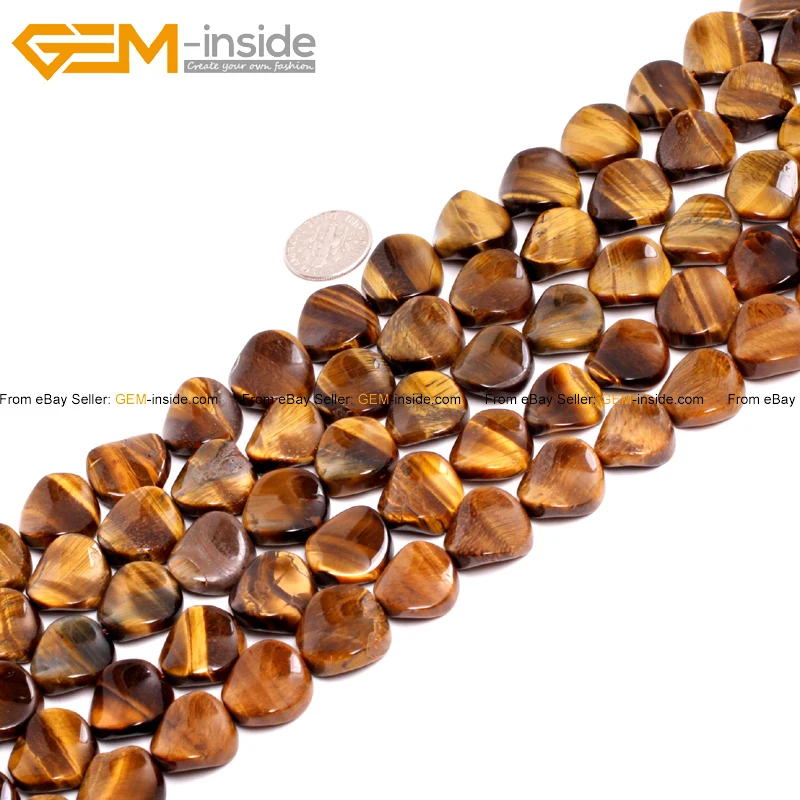 16 мм натуральные свободные Гладкие бусины тигровый глаз в форме монеты 15 дюймов