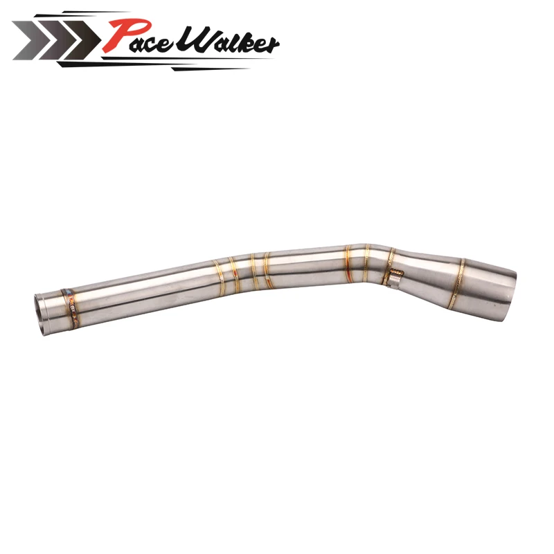 Бесплатная доставка Мотоцикл выхлопной трубы ссылку MID Пух для Yamaha R15 глушитель