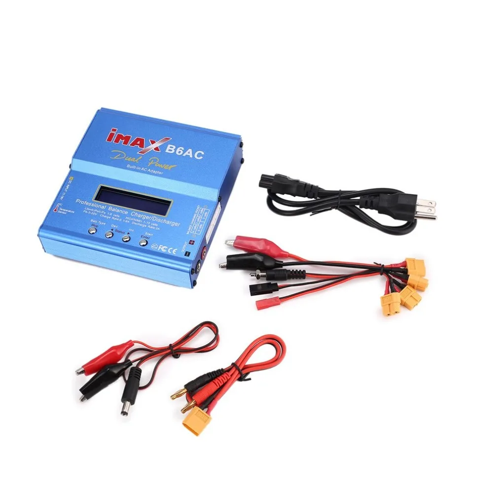 IMAX B6AC 80 Вт 6A Lipo NiMh литий-ионный Ni-Cd AC/DC RC Баланс Зарядное устройство 10 W Dis Зарядное устройство для rc-вертолет на радиоуправлении беспилотный самолёт Батарея