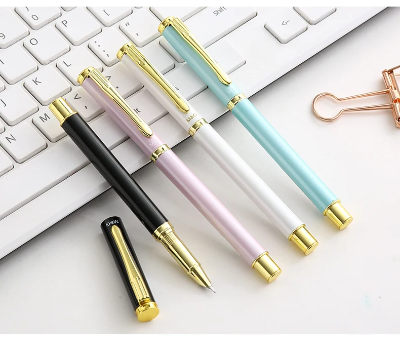 

Simple Metal Fountain Pen 0.5mm Iraurita Nib School Pen For Student