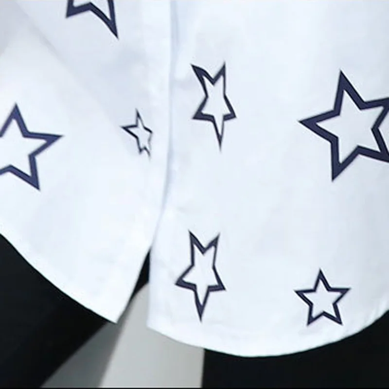 Женские белые осенние рубашки из 100% хлопка коллекция 2016 года повседневные с