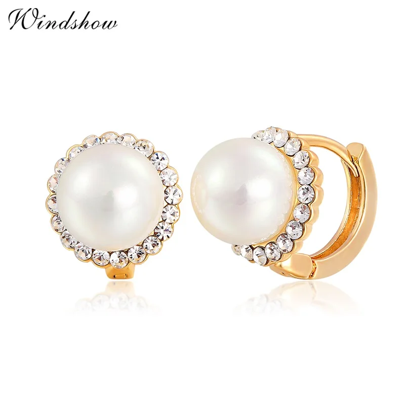 Pave CZ Pear Round Circles Huggie Mini Small Hoop Earrings For Women Girls Jewelry argola pequena boucle d'oreille - Окраска металла: Золотой цвет