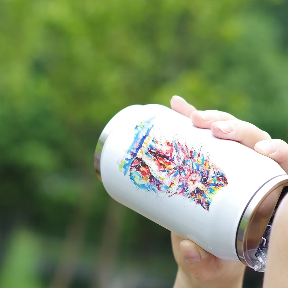 Cute Cat Cup Coke Water Thermos термос из стали с вакуумной изоляцией и соломинкой уникальный