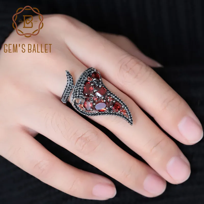 Женское серебряное кольцо GEM'S BALLET Винтажное стерлинговоe из натурального