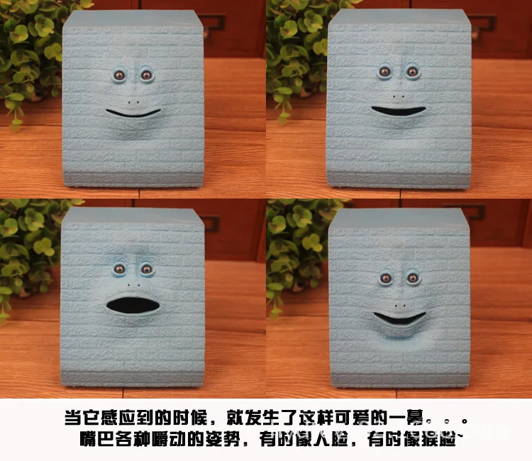 Креативная копилка для лица, копилка для лица, копилка, Alcancia Moneybox, 3D Bump Brick, для лица, экономия денег, коробка для монет, Подарочные фигурки, миниатюры