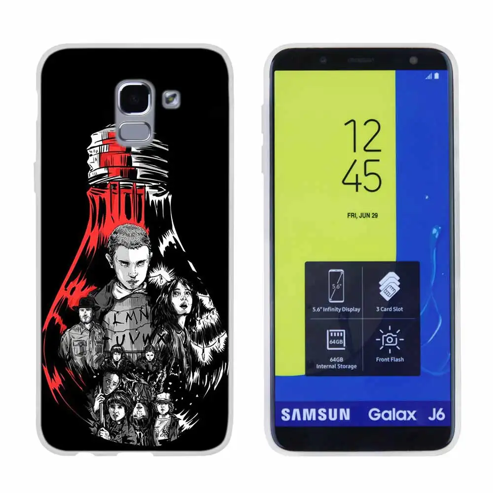 Очень странные дела для чехол для телефона samsung Galaxy j6 J8 J7 J5 J3 J4 Plus J610 Prime Мягкий силиконовый чехол