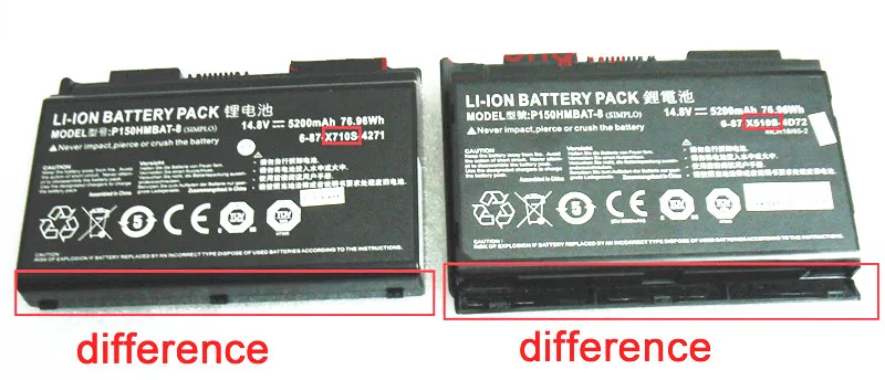 Оригинальный P150HMBAT 8 Аккумулятор для P151HM Sager NP8150 NP8130 6 87 X510S 4D72|battery original|battery forbatteries