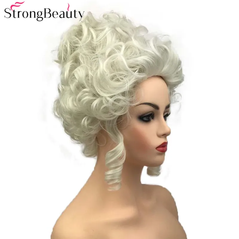 StrongBeauty парик из синтетических вьющихся волос Марии Антуанетты парик для женщин Косплей парики