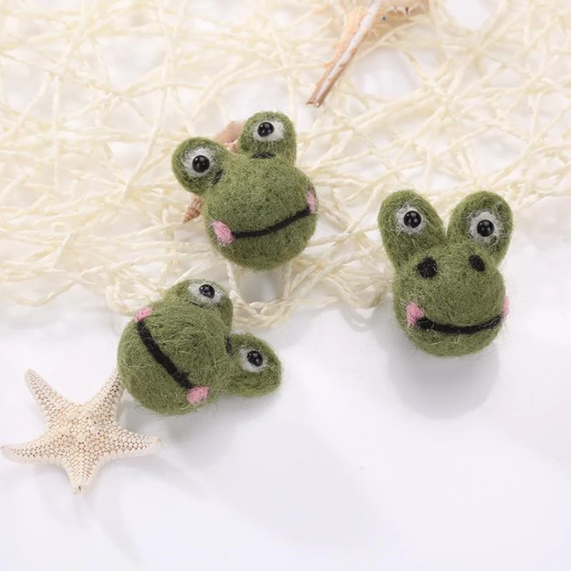 1 PC Handmade Wool Felt Products Elk Bird Frog Carrot for Hair Accessories Keychain Brooch Making DIY Craft Supplies | Дом и сад