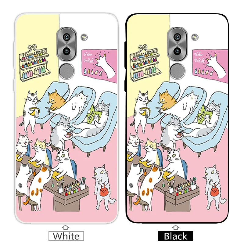 For Huawei Honor 6X Case Luxury Square Back Cover for GR5 2017 Transparent Cases Coque Mate 9 Lite Capa |