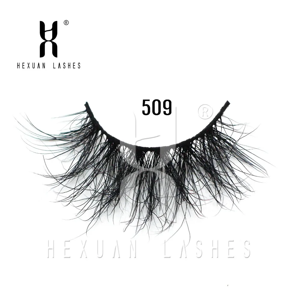 

HEXUAN 25mm Long 3D mink lashes extra length mink eyelashes Big dramatic 25mm Mink Lashes 100% Cruelty free Handmade fake lashes