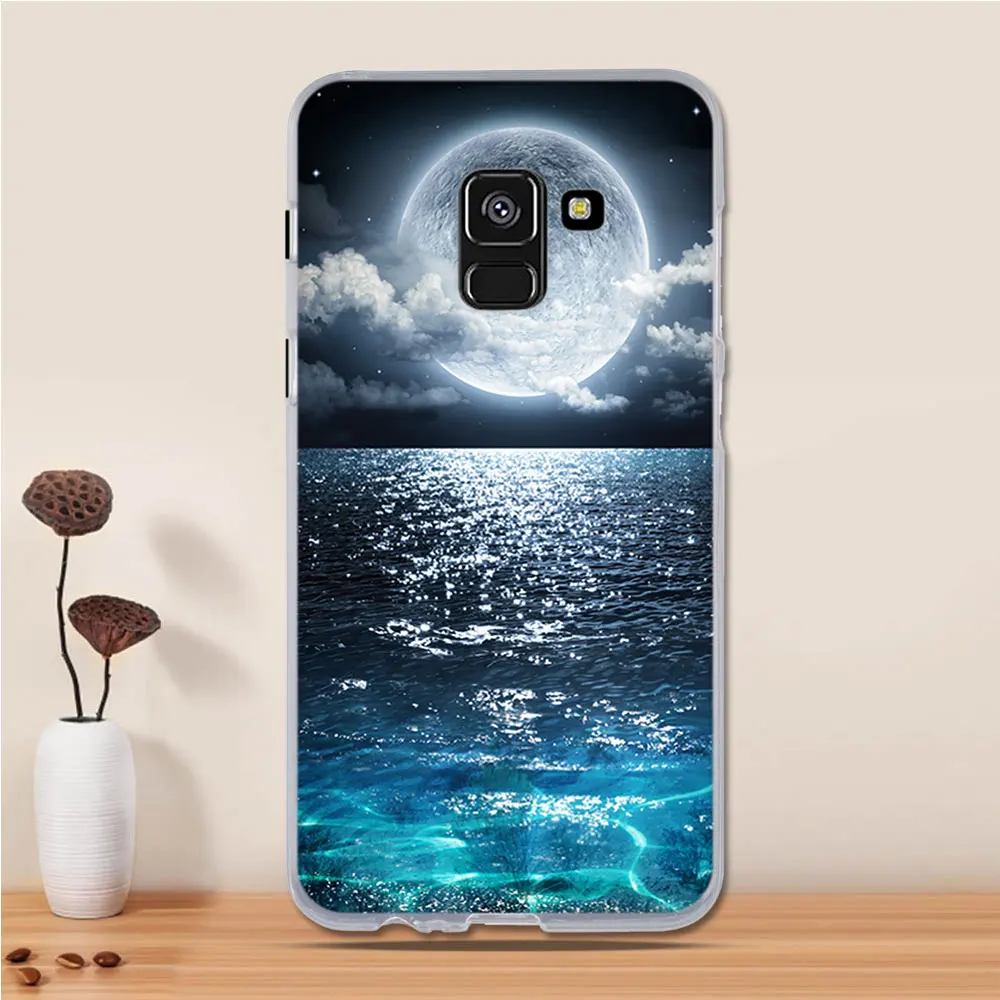 Чехол для Samsung Galaxy A8 2018 силиконовый чехол черный чехол-накладка A530F телефона |