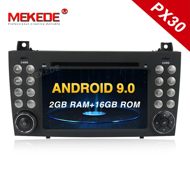 Новое поступление! PX30 четырехъядерный Android 9,0 автомобильный gps-навигация, dvd-плеер Радио стерео для Benz SLK R171 W171 SLK200 SLK230 SLK280