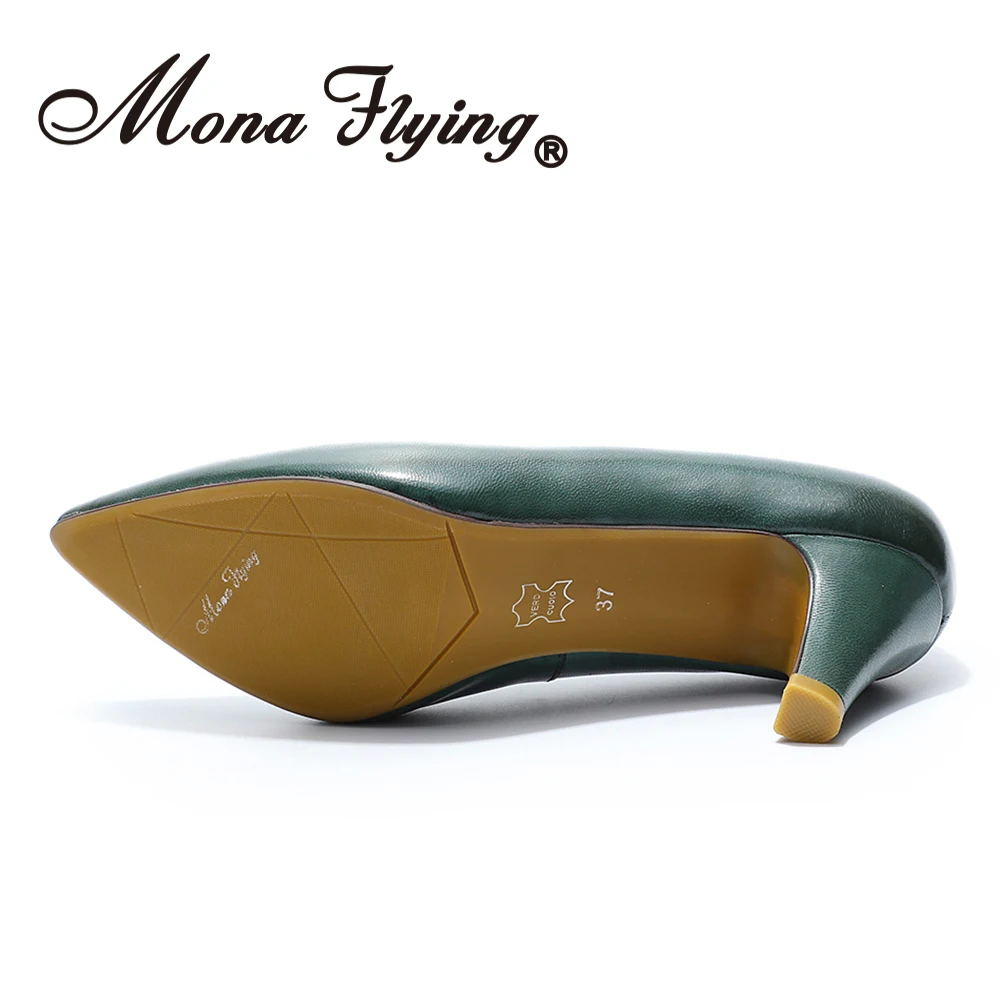 Mona Flying/женские туфли-лодочки; обувь ручной работы; удобные вечерние туфли на высоком каблуке без застежки; офисные женские туфли; G168-2
