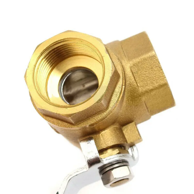 1/4 ''3/8'' 1/2 ''3/4'' латунный шаровой клапан фиксированный 3 ходовой полный L/T тип порт резьбовой соединитель кран адаптер фильтра для воды ручка