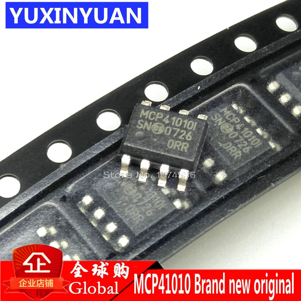 MCP41010 MCP41010I/SN I/SN 41010 SOP8 100% новый интегрированный цифровой чип потенциометра патч и