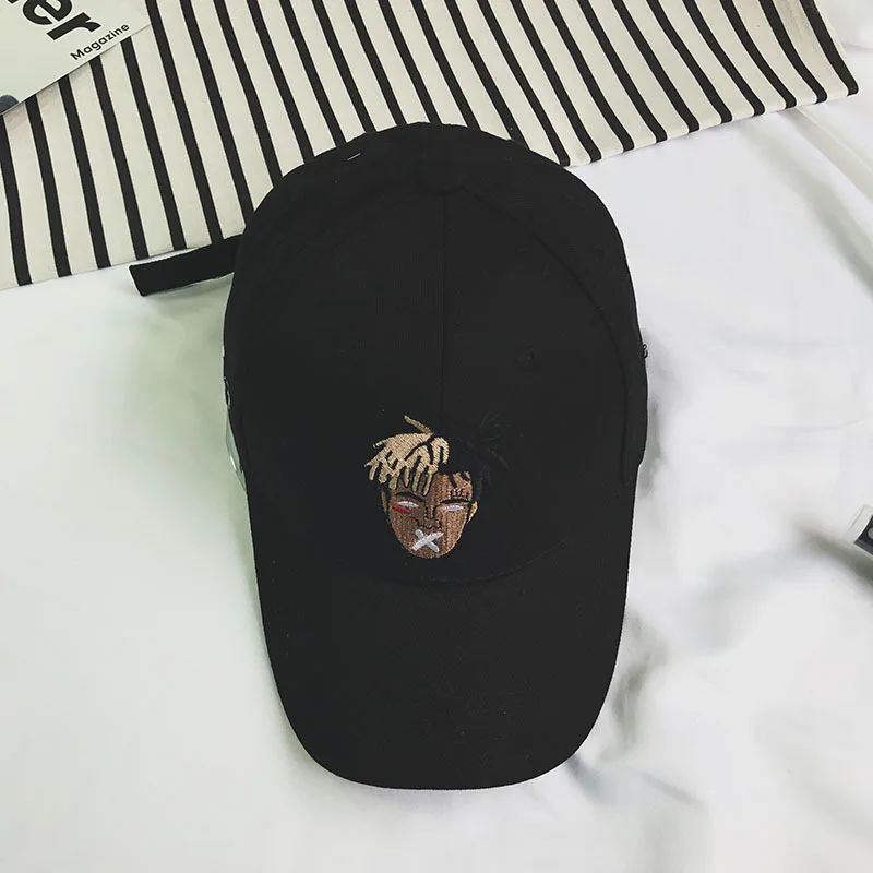 Новая мода для взрослых мультфильм xxxtentacion вышивка бейсбольная кепка индийская