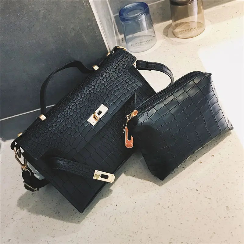 New 2019 Fsshion Alligator Purses Handbags Luxury Women Messenger Bags Handbag Shoulder Bag Clutch Purse Sac A Main HB501 | Багаж и сумки
