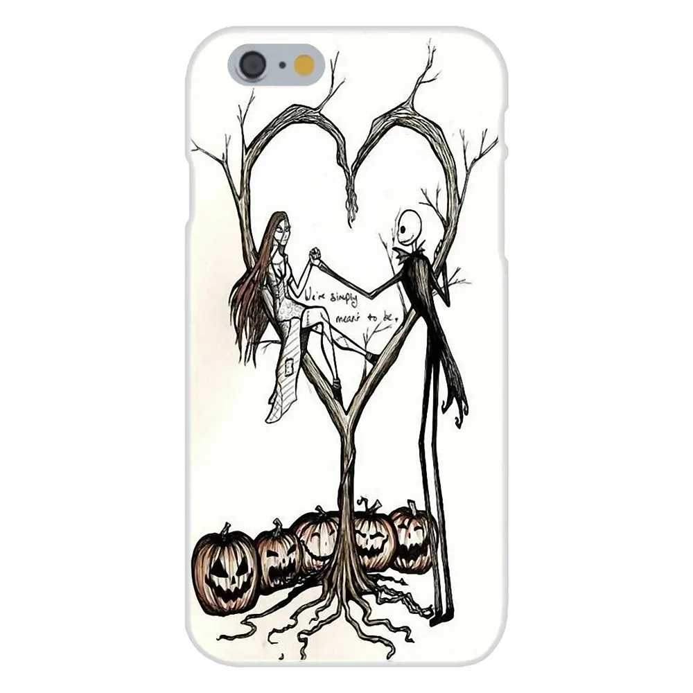 Для Apple iPhone 4 4S 5 5C 5S SE 6 6S 7 8 Plus X XS Max XR TPU Модный Оригинальный милый Джек Салли |
