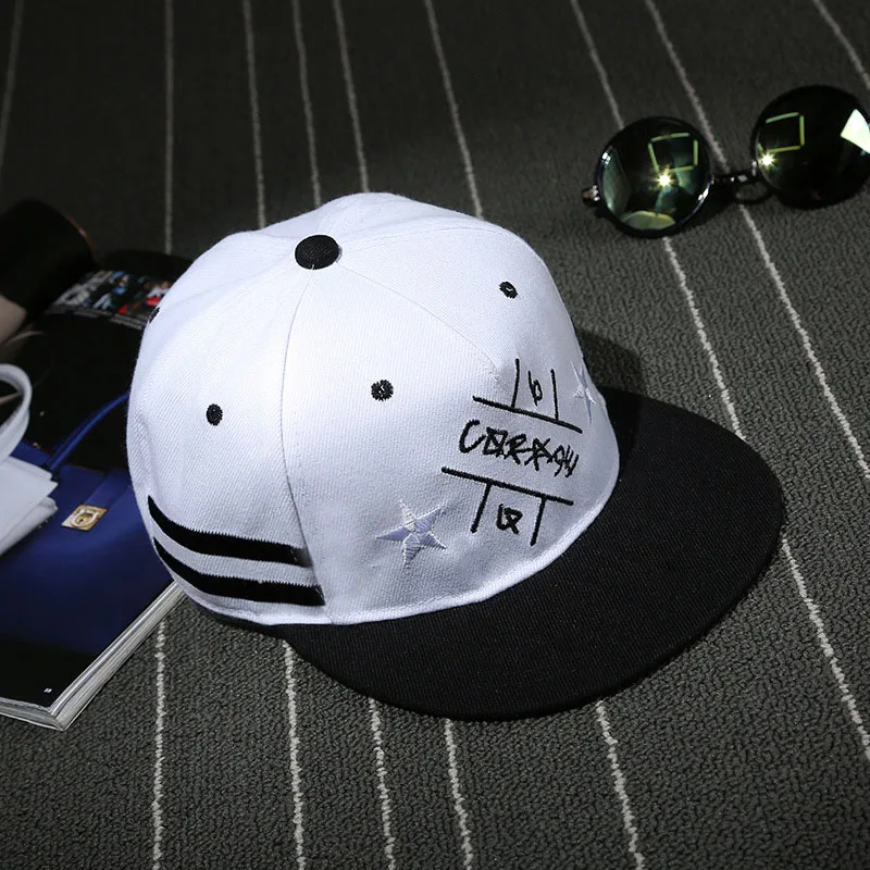 Черная Звезда вышивка хип хоп кепки для женщин мужчин мальчиков Snapback шапки весна