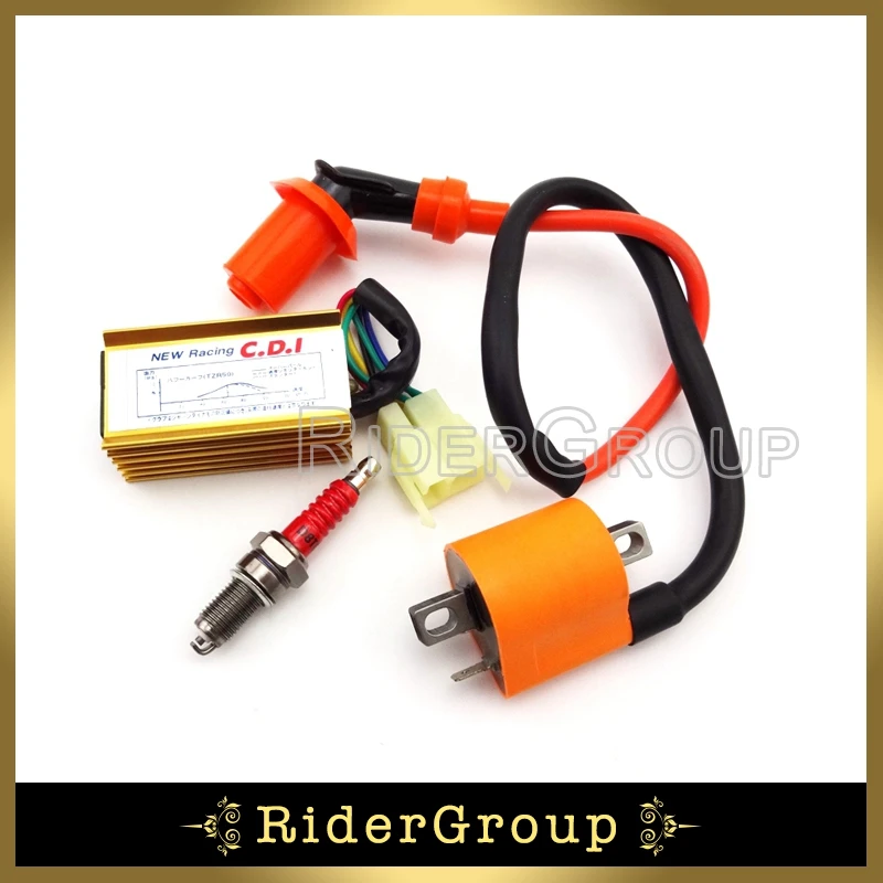 Гоночная Катушка зажигания 6 контактов коробка переменного тока CDI D8TC Свеча для