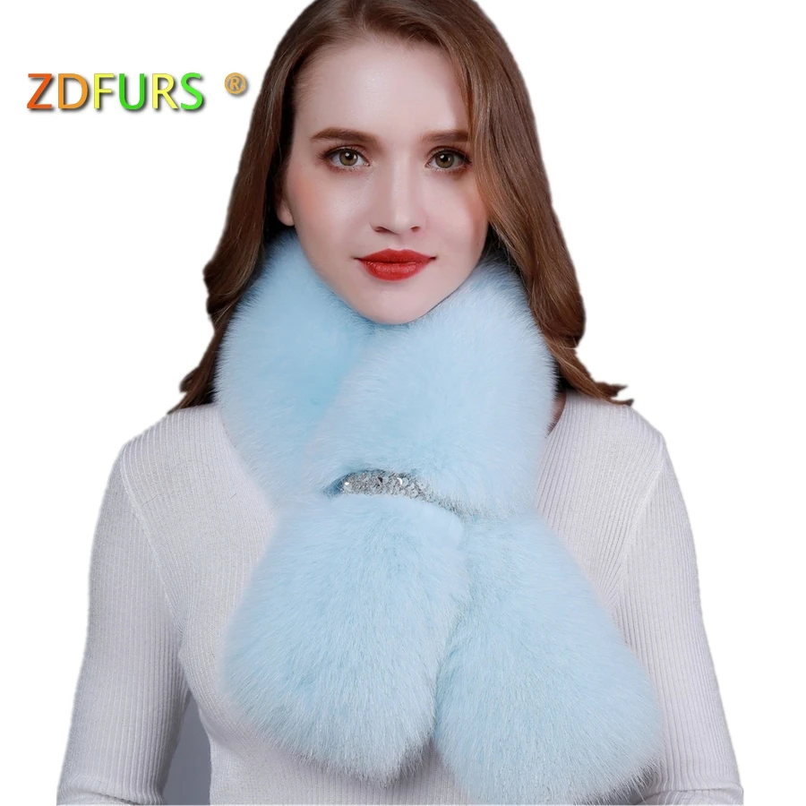 2020 FXFURS модные новые стильные зимние сапоги натурального меха лисы с отложным