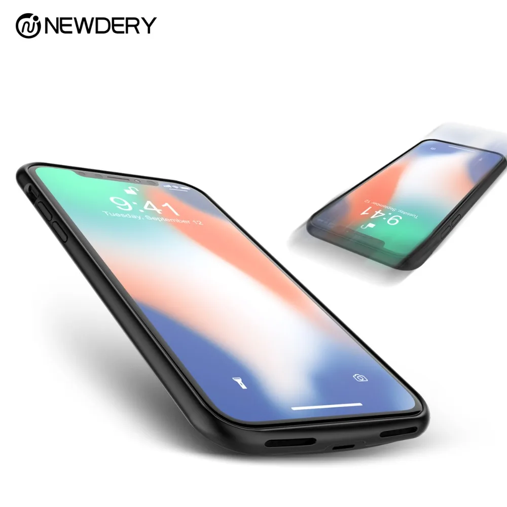 NEWDERY 4000 мАч магнит Портативный Аккумулятор Чехол для iPhone X XS полное покрытие для защиты чехол для iPhone 10 power bank