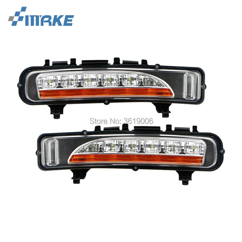 Дневные ходовые огни smRKE для Ford Edge 2008-2014 светодиодный дневные белые + желтый