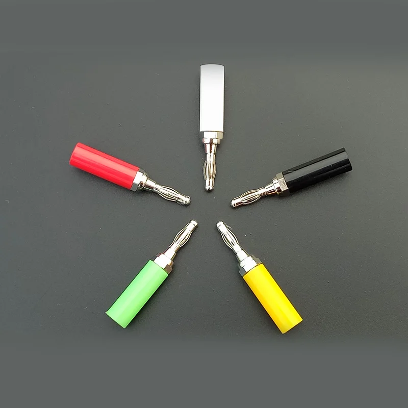 100pcs/lot Banana Male Wire Connector Plug Jack Adapter Ternimals R Wholesales | Обустройство дома