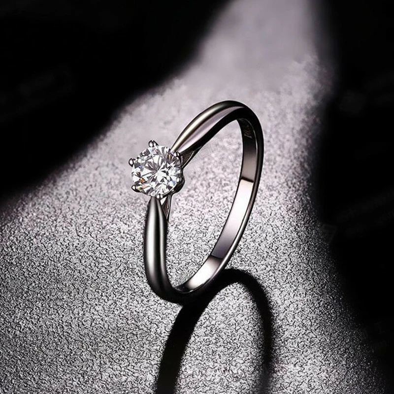 Utimtree простые серебряные/розовые/желтые золотые цвета Корона дизайн CZ Циркон