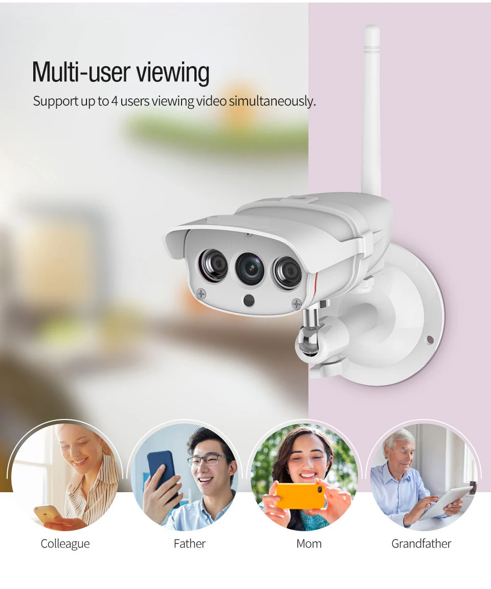 CDYCAM IP камера Wi-Fi 1080P Беспроводная Full HD камера видеонаблюдения уличная Onvif IR камера ночного видения безопасности Водонепроницаемая IP67 eye4 приложение