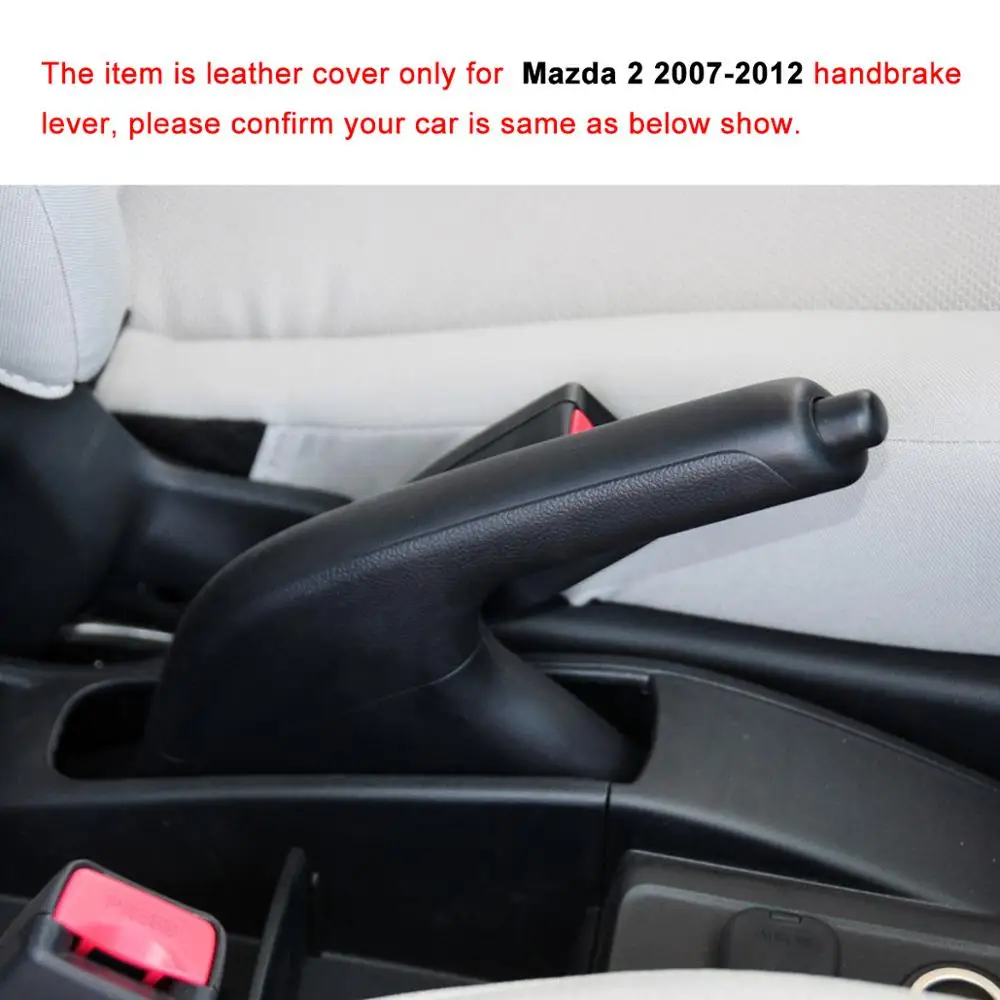 Чехлы для автомобильных тормозов Mazda 2 2007-2012 накладки на ручку из натуральной кожи