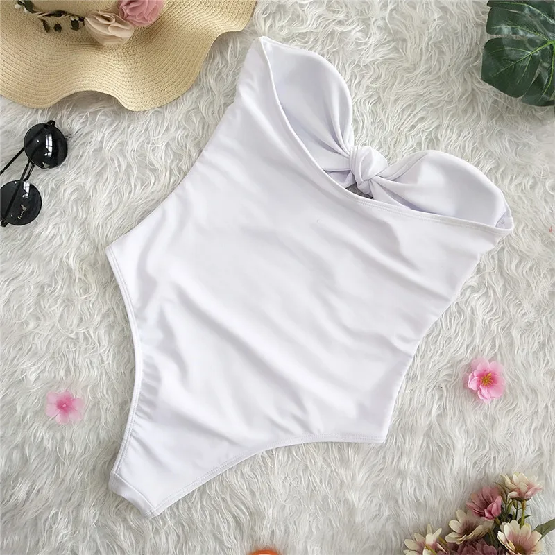 Bikinx, большой размер, купальник, сдельный, боди, в горошек, с узлом, купальный костюм, женский Монокини, пуш-ап, желтый, бикини, mujer, купальник, XL