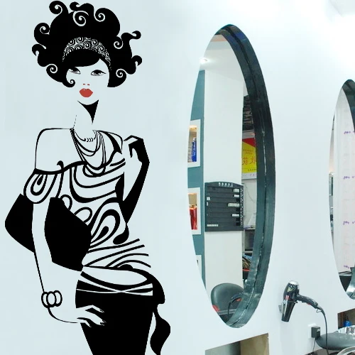 Горячая сексуальная девушка Леди волос спа ногтей салон красоты стены искусства