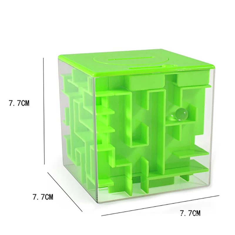 3D копилка, монета, лабиринт, головоломка, копилка, шестигранный лабиринт, Кубик Рубика, коробка, экономия монет, чехол, детские развивающие игрушки