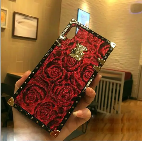 phone bag case Чехол для iphone XS MAX XR X 8 7 6 6S Plus, чехол, роскошный 3d розовый цветок, мягкий силиконовый защитный чехол для телефона, чехол - Цвет: phone bag case