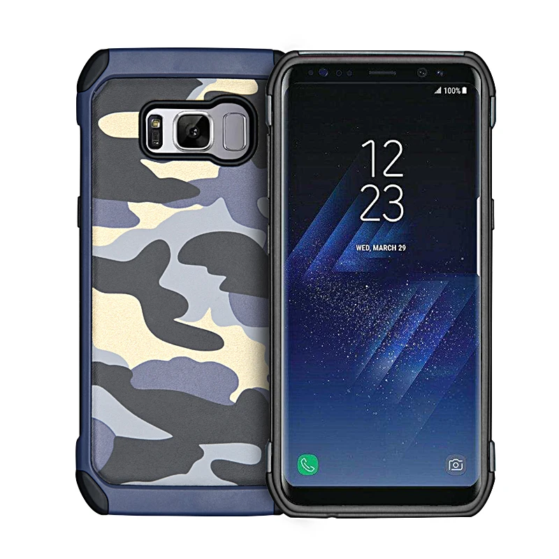 Camouflage Phone Case for Samsung galaxy s8 funda coque hoesje army camo shockproof cover S8 plus kryt tok etui kilif carcasa | Мобильные