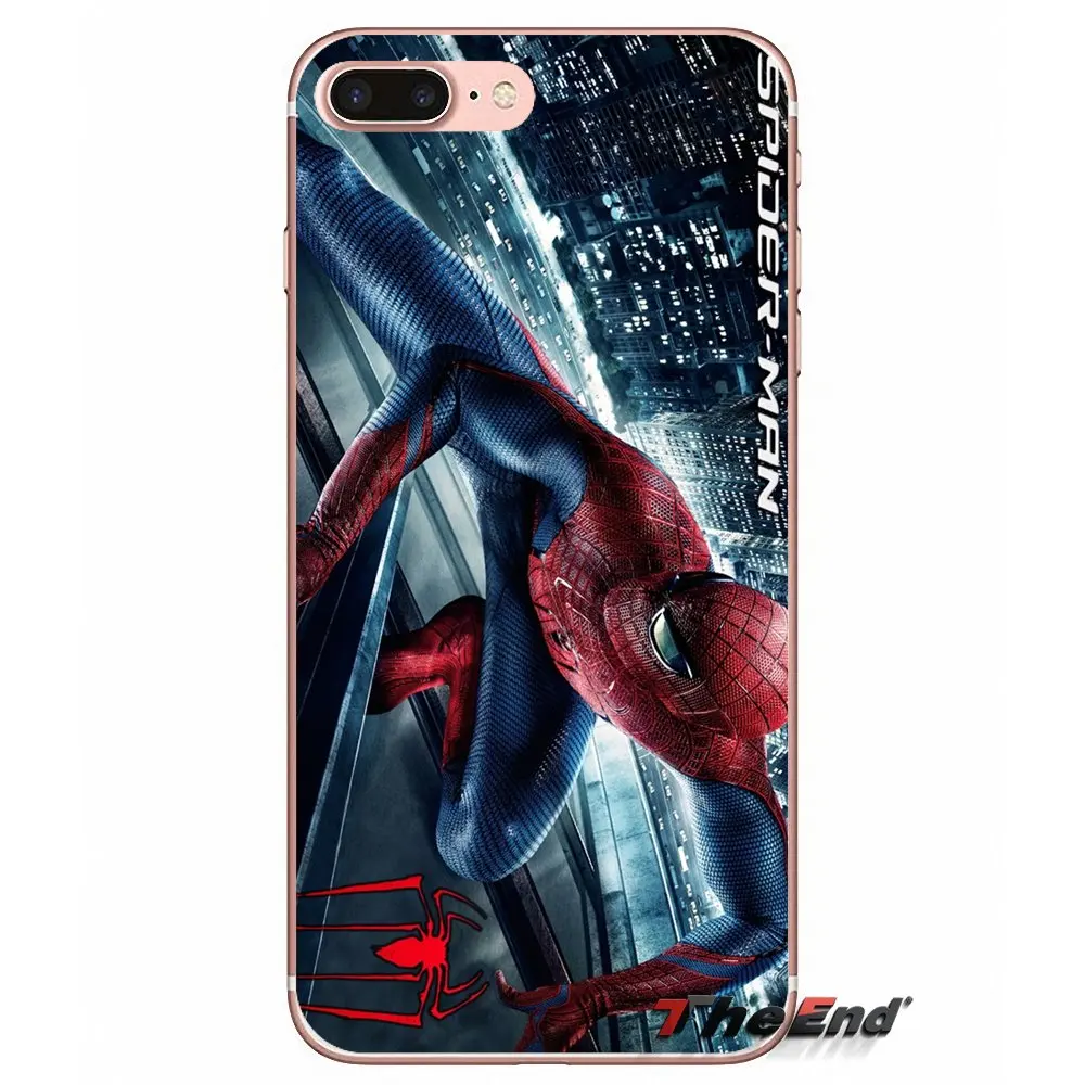 Удивительный Человек-паук для Samsung Galaxy S3 S4 S5 MINI S6 S7 edge S8 S9 Plus Note 2 3 4 5 8 прозрачные