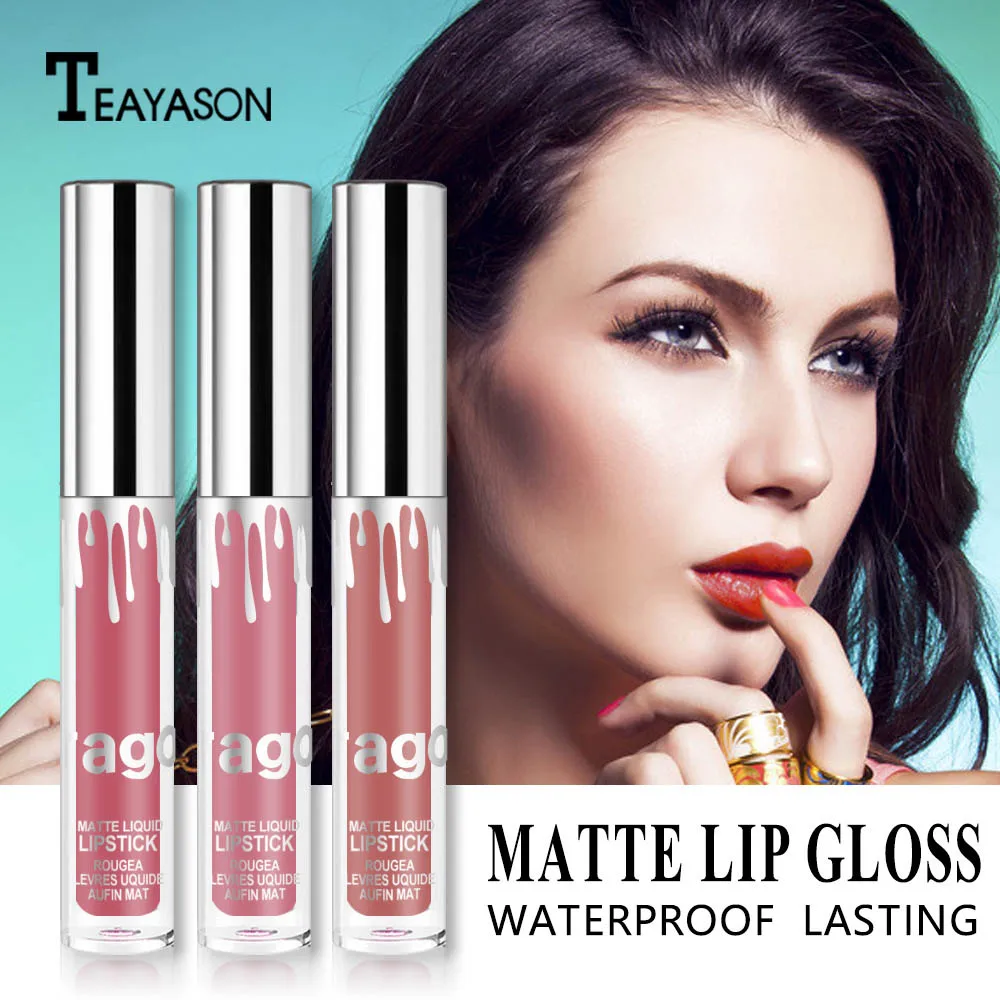 TEAYASON фирменный макияж 12 цветов матовый блеск для губ водостойкая увлажняющая